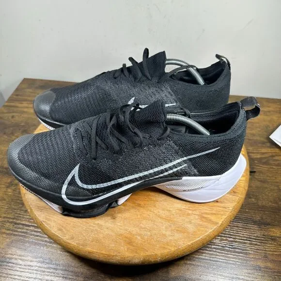 Nike Air Zoom Tempo NEXT% Flyknit Black White Mens Size 13 Shoes DJ0861-001